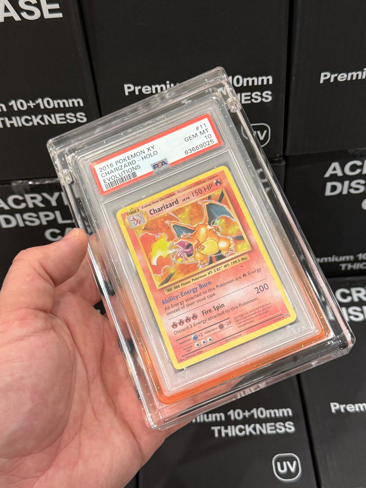 Acrylic Display Case- PSA with Guard