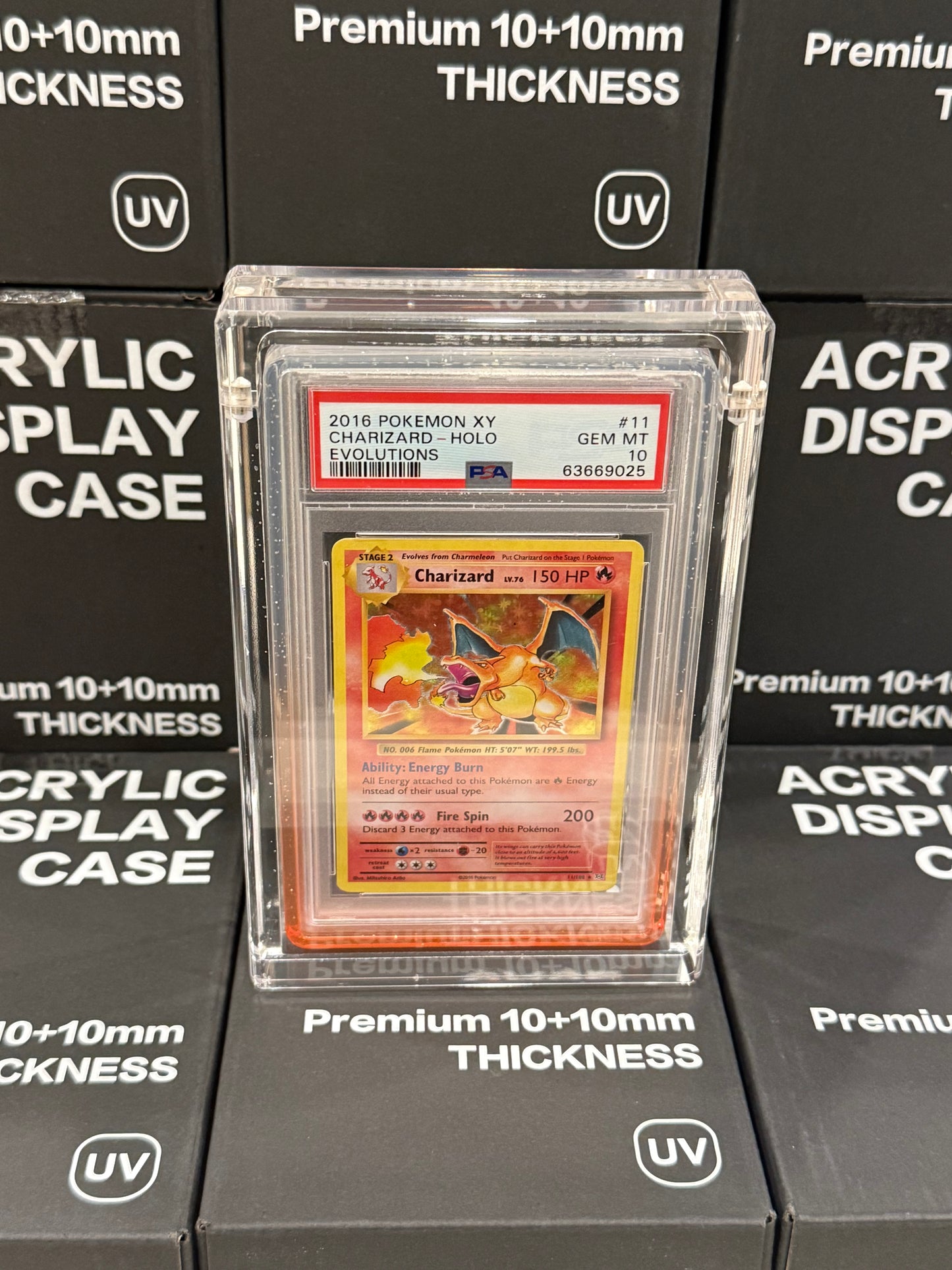 Acrylic Display Case- PSA with Guard